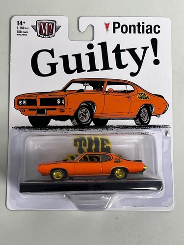 2025 M2 Machines Orange 1969 Pontiac GTO The Judge Gold Chase 750 Worldwide R127 - Bild 2 von 5