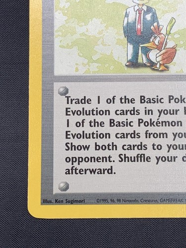 Pokemon Trader 106/130 Base Set 2 Rare Vintage Pokemon Card - Picture 4 of 10