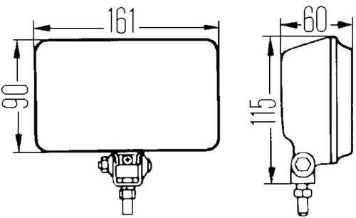 Hella 450 H3 12V SAE/ECE Fog Lamp Kit Clear - Rectangle (Includes 2 Lamps) - Picture 8 of 12