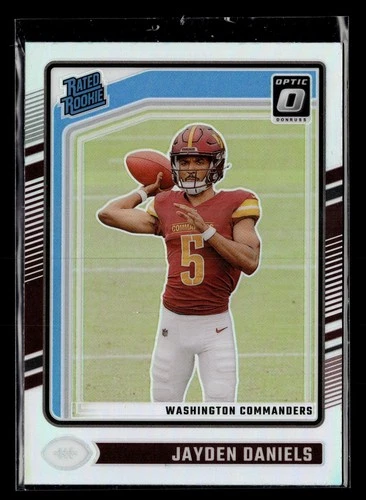 2024 Donruss Optic Jayden Daniels Rated Rookie Holo Prizm Commanders RC #248
