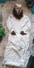 Big Bad Wolf Halloween Costume Nightgown Mask One Size Fits Up To 6ft 200 Lbs