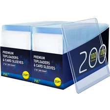 400 Card Sleeves Top Loaders for Cards, Premium Toploaders for Cards, 3"x4" B...