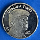 🇺🇸DONALD J. TRUMP 45th President/ White House 1 oz .999 Fine Silver Round