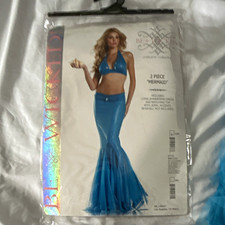 Be Wicked Mermaid Costume 2-Piece Blue Size S/M Halloween BW 1235