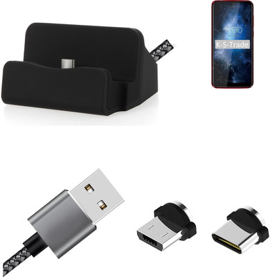 Docking Station für BQ Mobile BQ-6061L Slim + USB-Typ C und Micro-USB-Anschluss