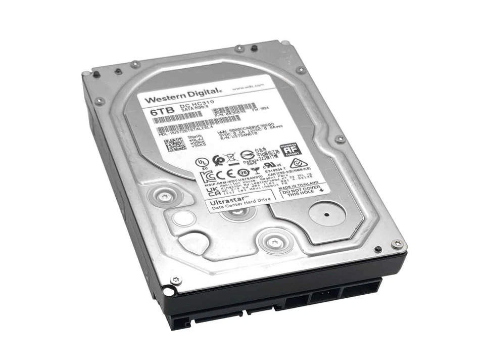 WD DC HC310 6TB 7200RPM SATA 6Gb/s 3.5in Enterprise Hard Drive -HUS726T6TALE6L4 - Image 3 of 4