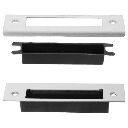Placa de refuerzo de cerradura de puerta 2 piezas piezas placas de golpe de perno muerto - Imagen 10 de 12