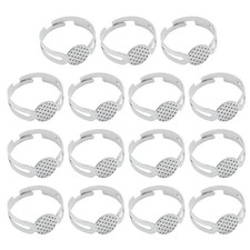 15 Pcs for Loose Rings Adjustable Blanks Making