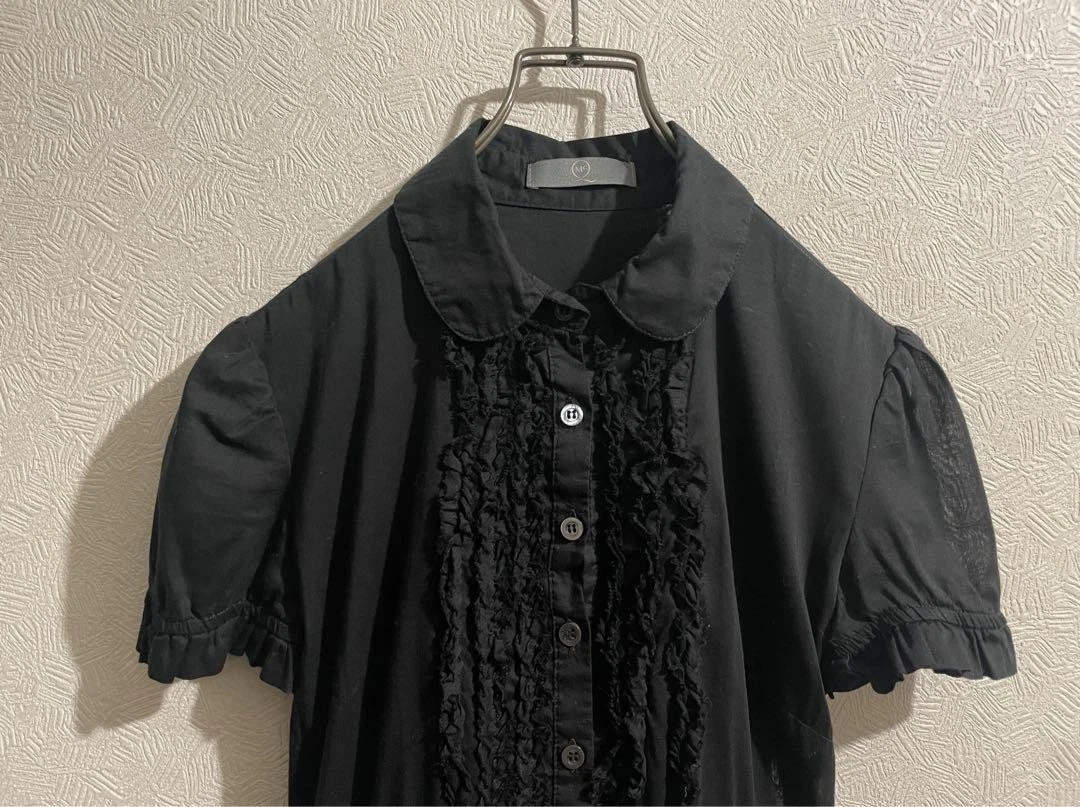 ALEXANDER McQUEEN gonna ritagliata abito arricciato manica a sbuffo camicia svasata D23