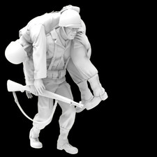 1/35 WWII US Wounded Soldiers RESIN FIGURE MODEL KIT Unassembled Unpainted NEW N