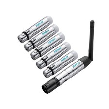 6Pcs Wireless DMX, Metal 2.4G DMX512 5pcs Female Receivers 1Transmitter for D...