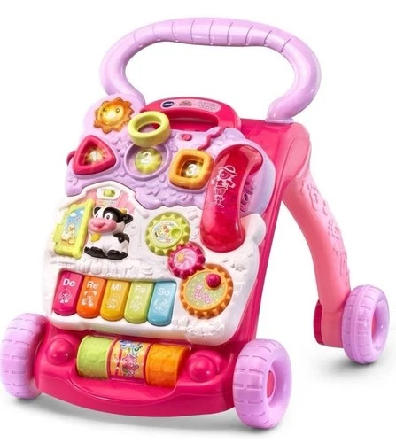 VTech Sit-to-Stand Learning Walker (Frustration Free Packaging), Pink NEW