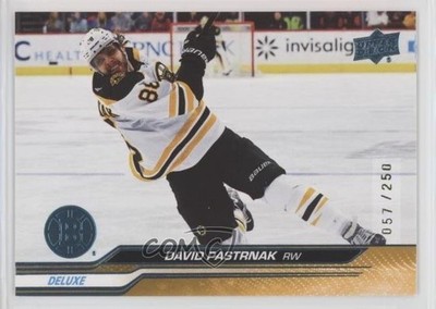 2023-24 Upper Deck Series 2 Deluxe 57/250 David Pastrnak #265 0h3h