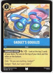 Gadget's Goggles 168/204 Wilds Unknown Disney Lorcana Uncommon