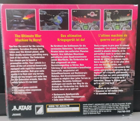 HOVER STRIKE Unconquered Lands; Atari Jaguar CD w/ Overlay&Manual Light Damage