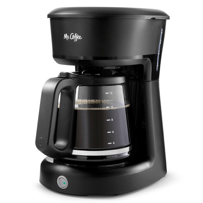 Mr. Coffee 12-Cup Switch Coffee Maker - Portable Black Drip Coffee Machine