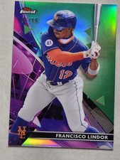 2021 Topps Finest - Francisco Lindor #18 Green Refractor 59/99