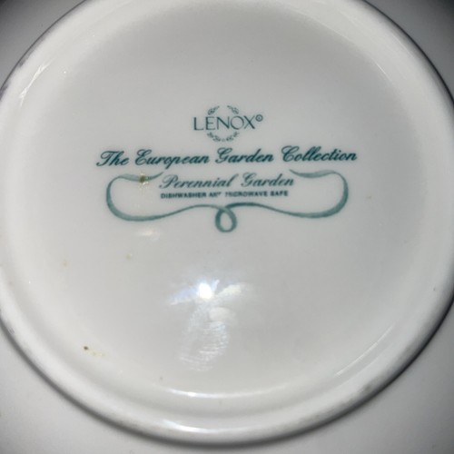 Lenox China European Garden Collection Suppenschalen mit Staude Gartenrand Neu mit Etikett - Bild 6 von 7