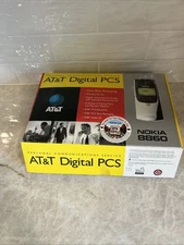 Nokia 8860 Chrome Cellphone AT&T Digital PCS 1999  Matrix Style Phone
