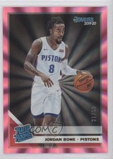 2019-20 Panini Donruss Rated Rookie Holo Pink Laser 31/50 Jordan Bone #246 pm6