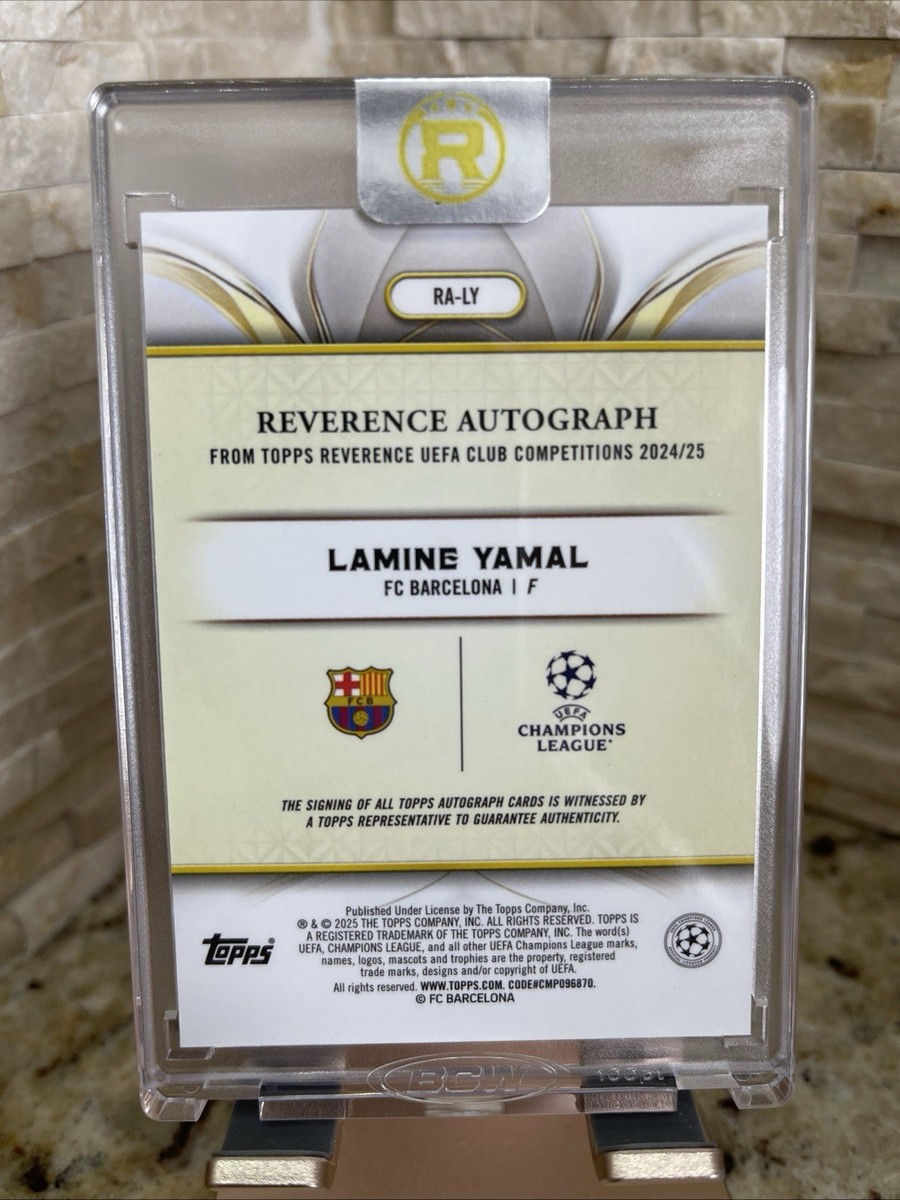 Topps Reverence Uefa Club Competitions - Autograph Lamine Yamal