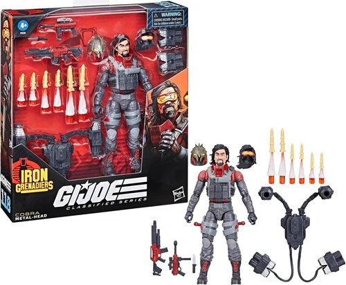 G.I. Joe Classified Series #118, Iron Grenadier Metal-Head 6" Inch Action Figure