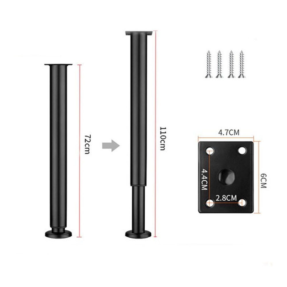 1-4pcs 72-110cm Adjustable Kitchen Worktop/Desk/Breakfast Bar Table Leg Support