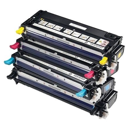 Pack toners laser compatibles Dell 3110 et 3115 quatre couleurs noir cyan magenta jaune