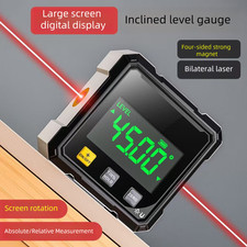 Magnetic Dual-Laser Inclinometer Digital Electronic Level Measuring Protractor