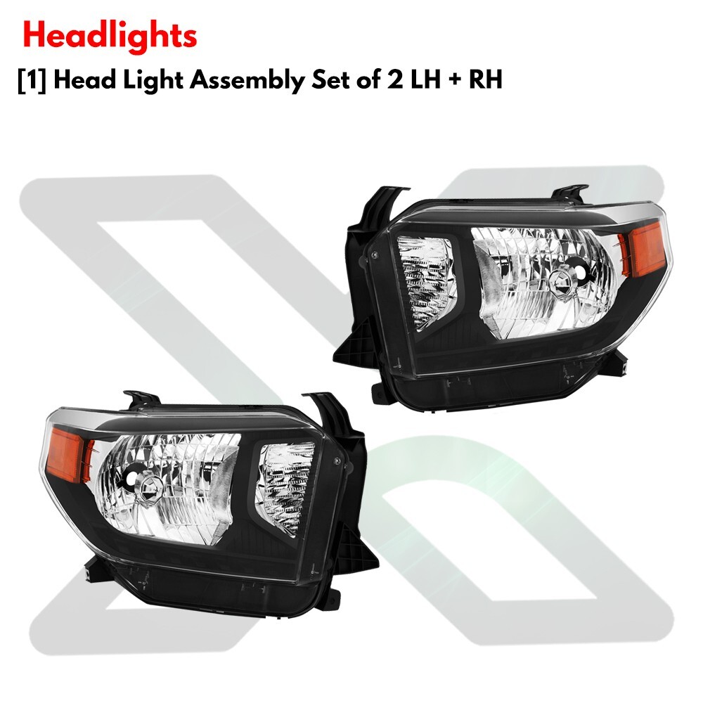 Front Bumper and Grille Assembly Kit For 2014-2021 Toyota Tundra Pickup