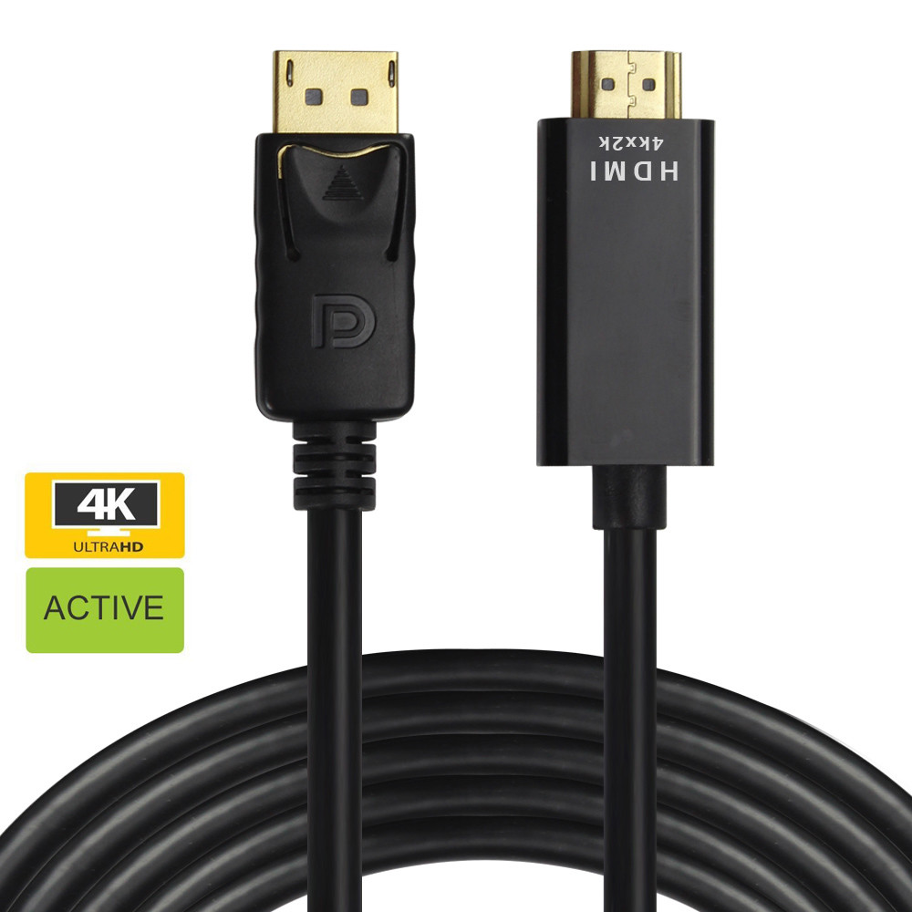 ACTIVE DisplayPort to HDMI Cable 4K Ultra HD Eyefinity MULTIPLE SCREENS for  Game