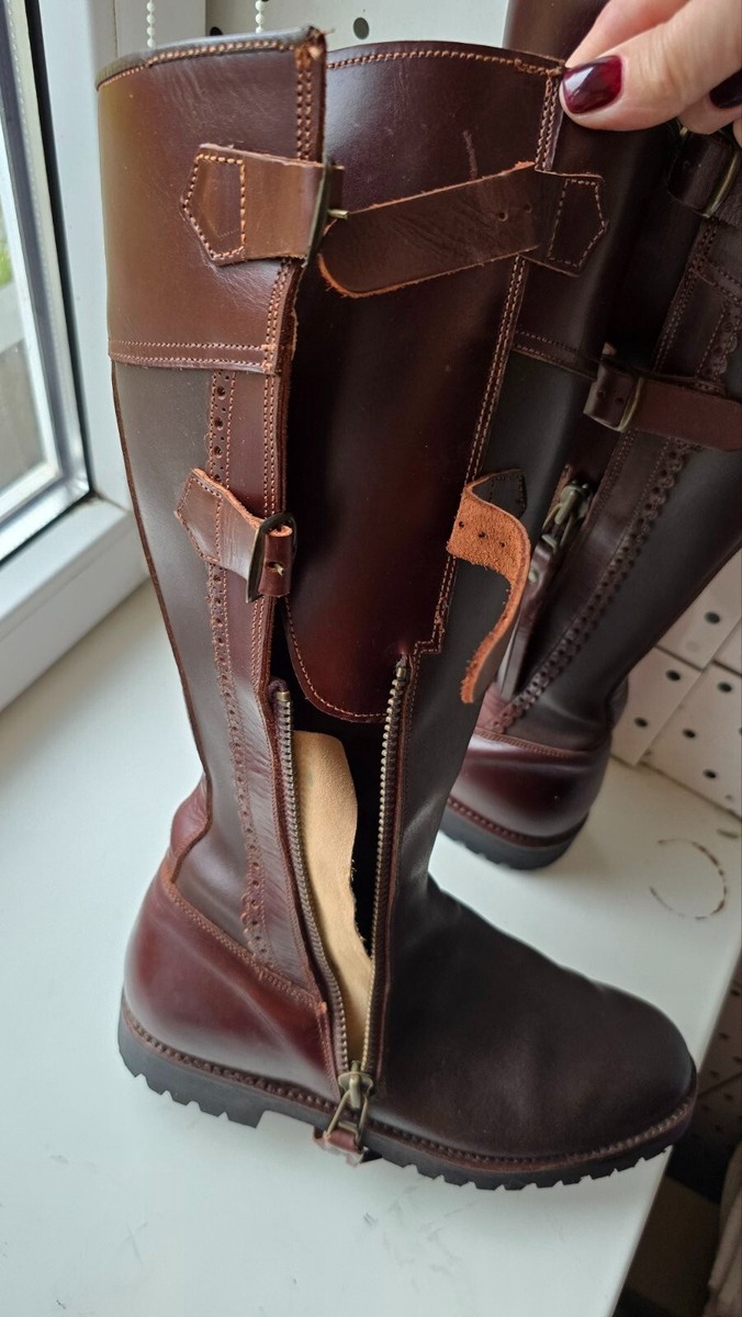 Bottes D'équitation Et Chasse Unisexe Mayura – Cuir Marron – Taille 41 (W-9/M-8)