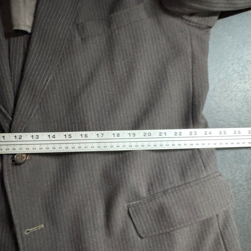 Aqua-Sure Men’s Suit - Brown Stripe Jacket 52L & 44W Pants Vintage - Picture 10 of 14