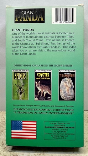Nature Series Giant Panda VHS Video Wildlife Documentary Tibet South China - Picture 3 of 7