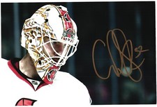 Chris Driedger Autographed 4x6 Color Photo Ottawa Senators Goalie Mask Close Up