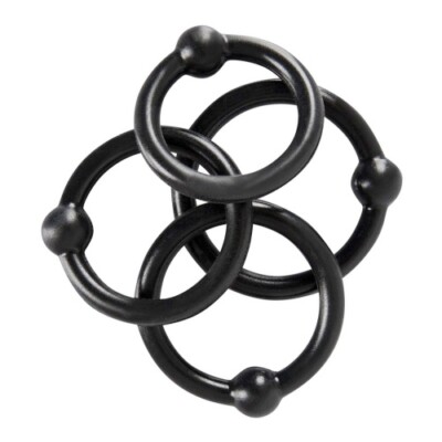 Penisring mit Kugel im 4er Set : Silicone Cock Rings - Hoden Eichel Penis  Ring | eBay.de