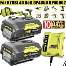 40V 6.0Ah Battery or Rapid Charger For Ryobi ...