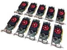 Lot of 10 Dell AMD Radeon R5 240 1GB GDDR3 DVI DP Low Profile Video Card 0F9P1R