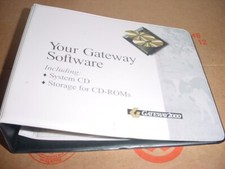 Gateway Software Storage Binder CD Holder, Original Vintage,