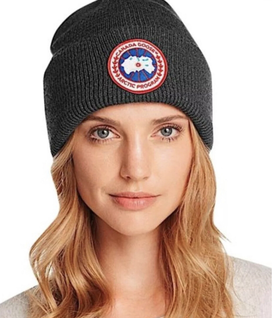 ❤️GRAY Canada Goose Beanie With Pom Pom Unisex Canada Goose Pom Toque Grey – Quarks Shoes main image 3