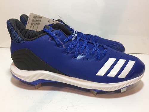 Adidas Men's Baseball Icon Bounce Metal Baseball Cleats Royal Blue Size 12.5 - Picture 4 of 10