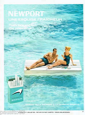 WERBUNG WERBUNG 115 1964 NEWPORT Zigaretten Menthol