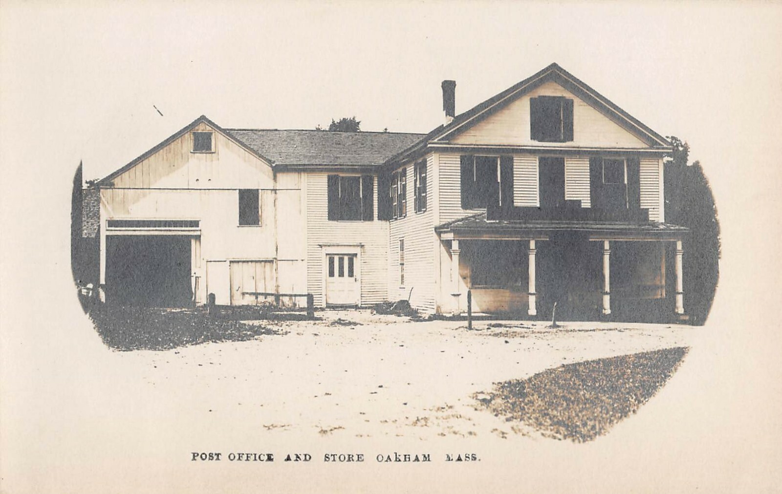 OAKHAM, MA POST OFFICE & STORE, REAL PHOTO PC c 191020 eBay