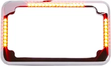 Cycle Visions Slick Signals License Plate Frame CV4620