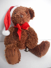 FIRST  MAIN 2010 TUCKER 1715XS CHRISTMAS BROWN TEDDY BEAR STUFFED ANIMAL PLUSH