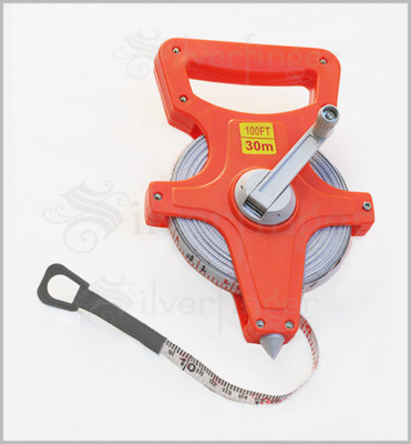 100 Foot Fiberglass Measuring Tape Measure Reel Landscaping Building Surveying Ebay