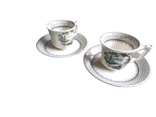 Mason's Strathmore Ironstone England Floral teacups 2 sets ~ cups