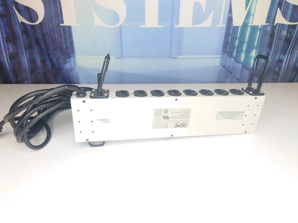 APC NET9RM SurgeArrest Network 9-Outlet Power Distribution Unit 120VAC 15A - Image 2 of 4