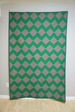 Green And Gray new hand made quilts machine quilted 53 x83