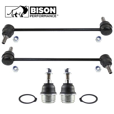 Bison Performance 4pc Front SwayBar Link Lower Ball Joint Kit For Chrysler Dodge